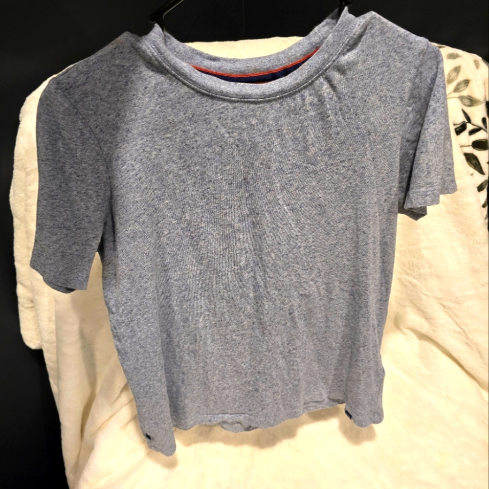 Superdry womens blue Heather shirt size US womens 4